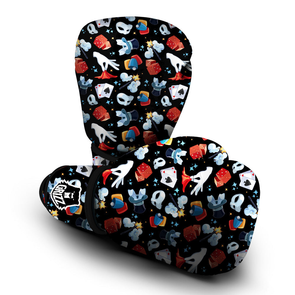 Cartoon Magic Show Print Pattern Boxing Gloves-grizzshop
