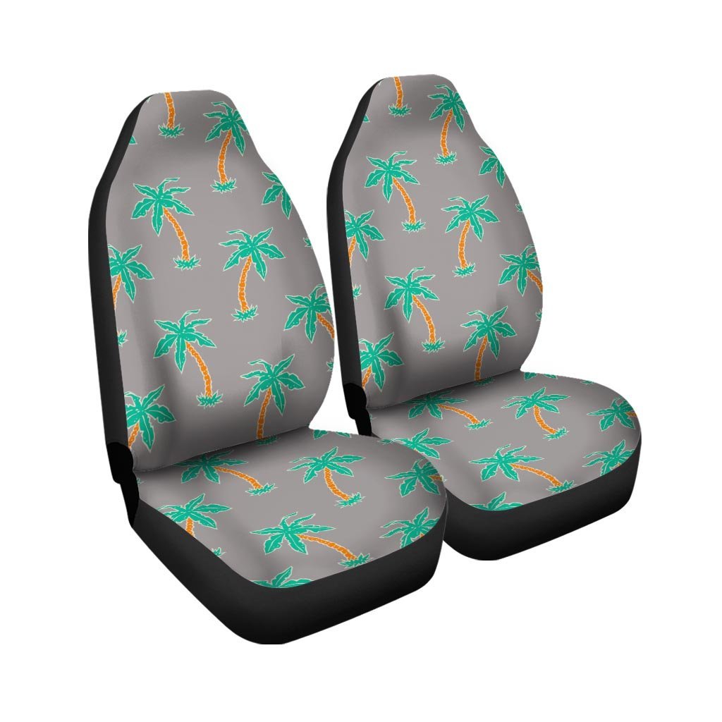 Neon Palm Leaf Edm Print Pet Car Seat Cover