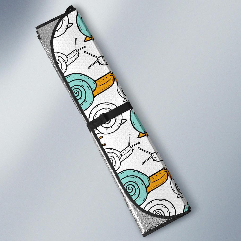 Cartoon Snail Pattern Print Car Sun Shade-grizzshop