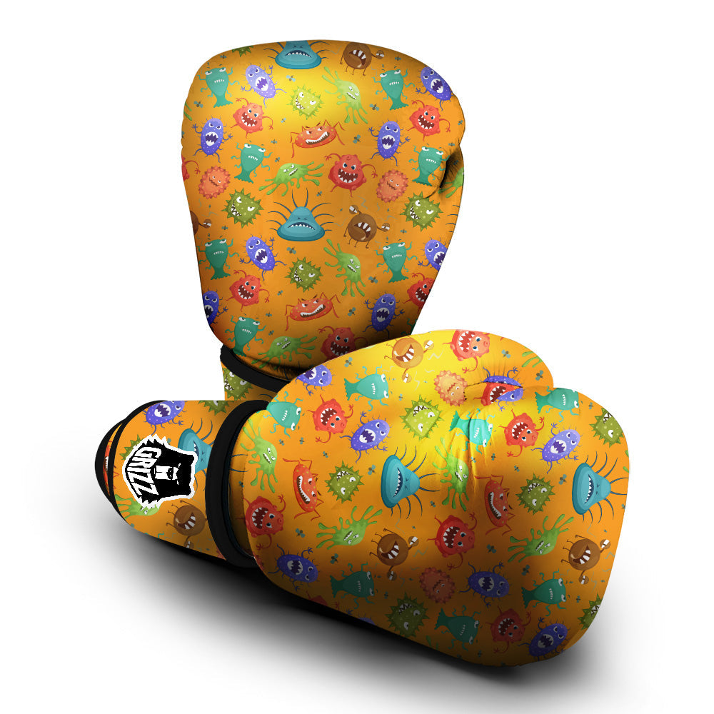 Cartoon Virus Print Pattern Boxing Gloves-grizzshop