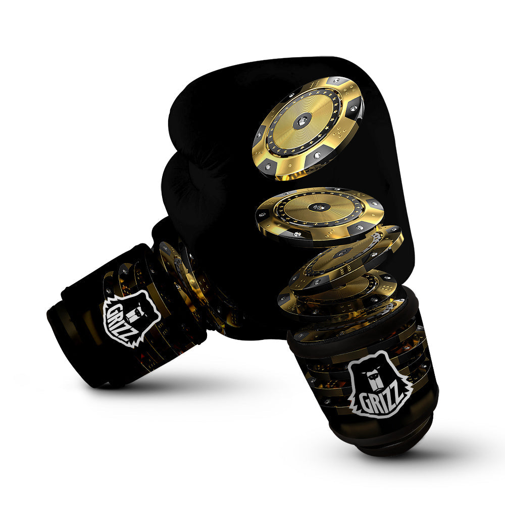 Casino Chips Poker Print Boxing Gloves-grizzshop
