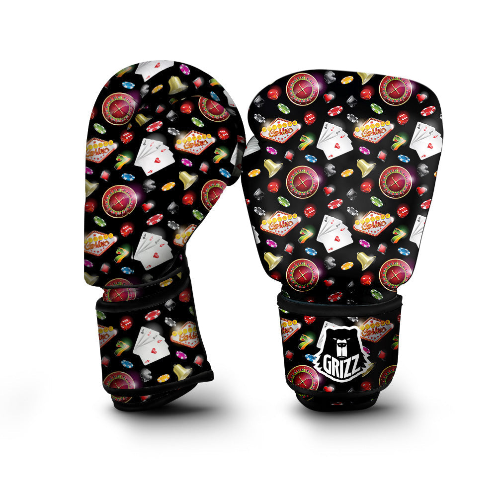 Casino Colorful Entertainments Print Pattern Boxing Gloves-grizzshop