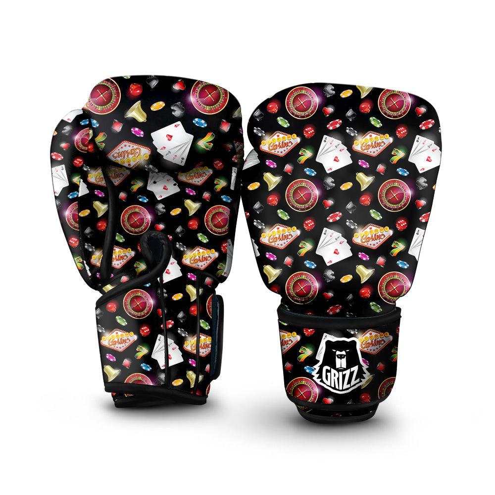 Casino Colorful Entertainments Print Pattern Boxing Gloves-grizzshop