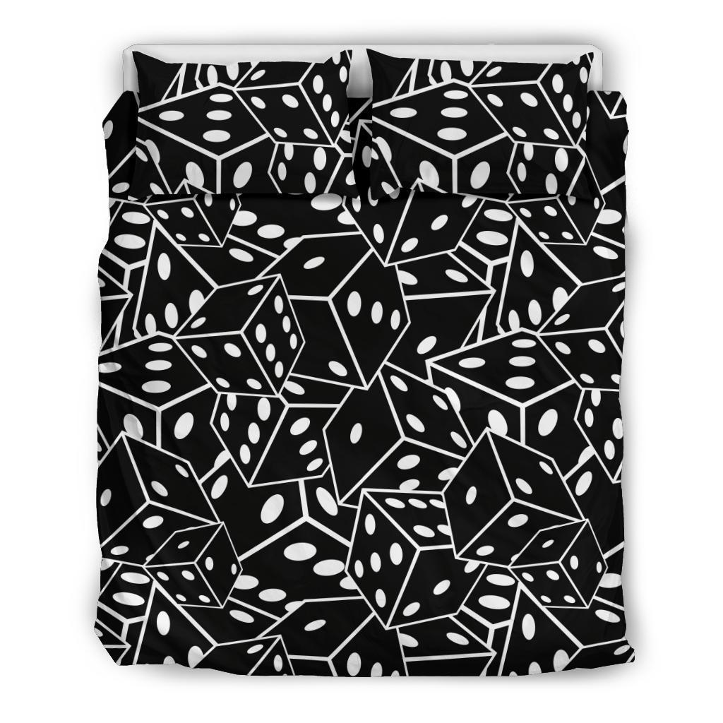Casino Dice Print Pattern Duvet Cover Bedding Set-grizzshop