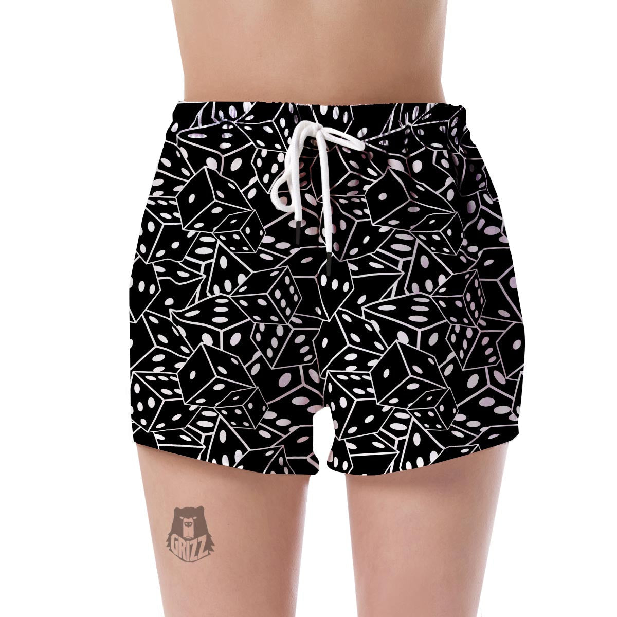 Casino Dice Print Pattern Women's Shorts-grizzshop