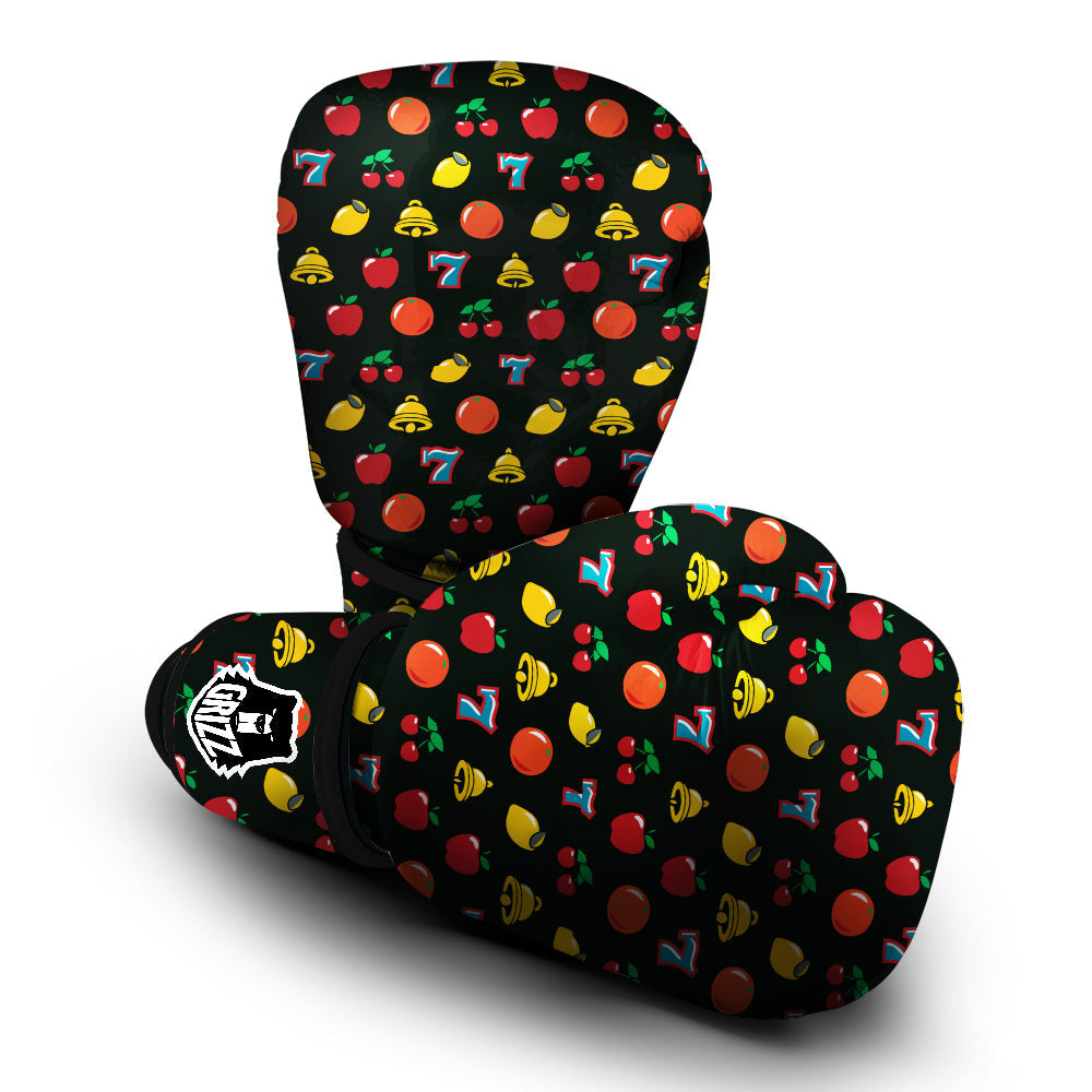 Casino Lucky Sevens Print Pattern Boxing Gloves-grizzshop