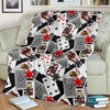 Casino Poker Print Pattern Blanket-grizzshop