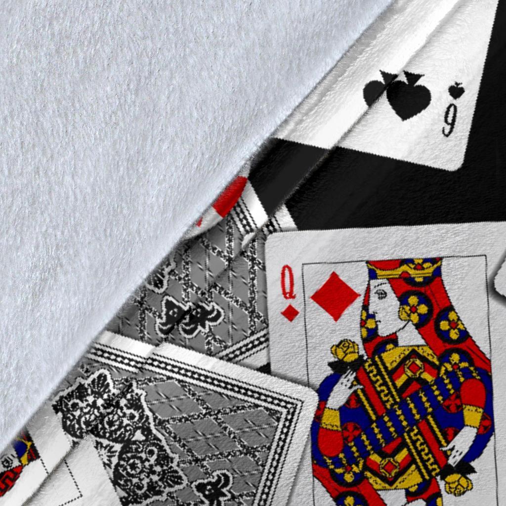 Casino Poker Print Pattern Blanket-grizzshop