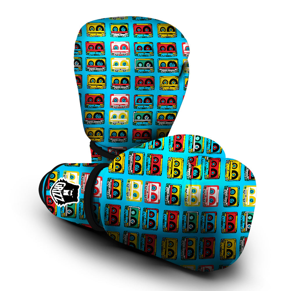 Cassette Colorful Print Pattern Boxing Gloves-grizzshop