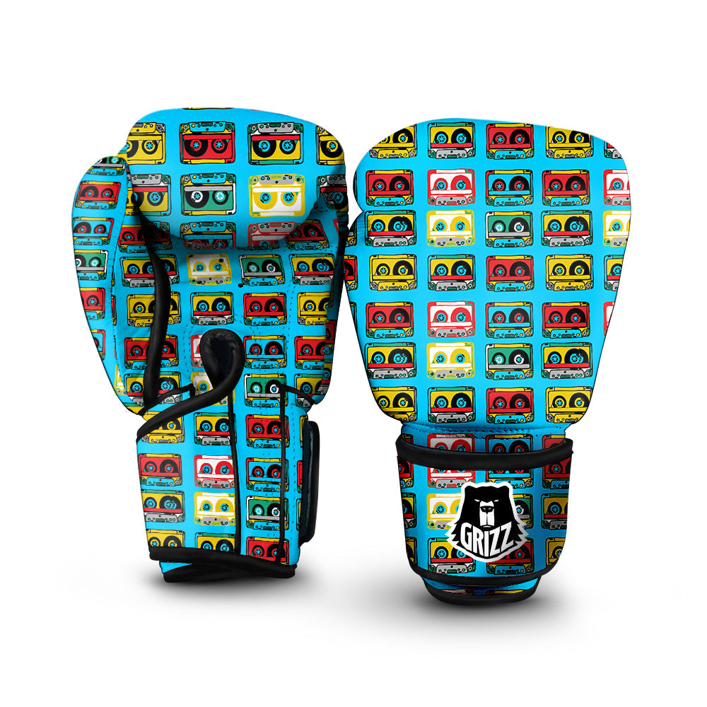 Cassette Colorful Print Pattern Boxing Gloves-grizzshop