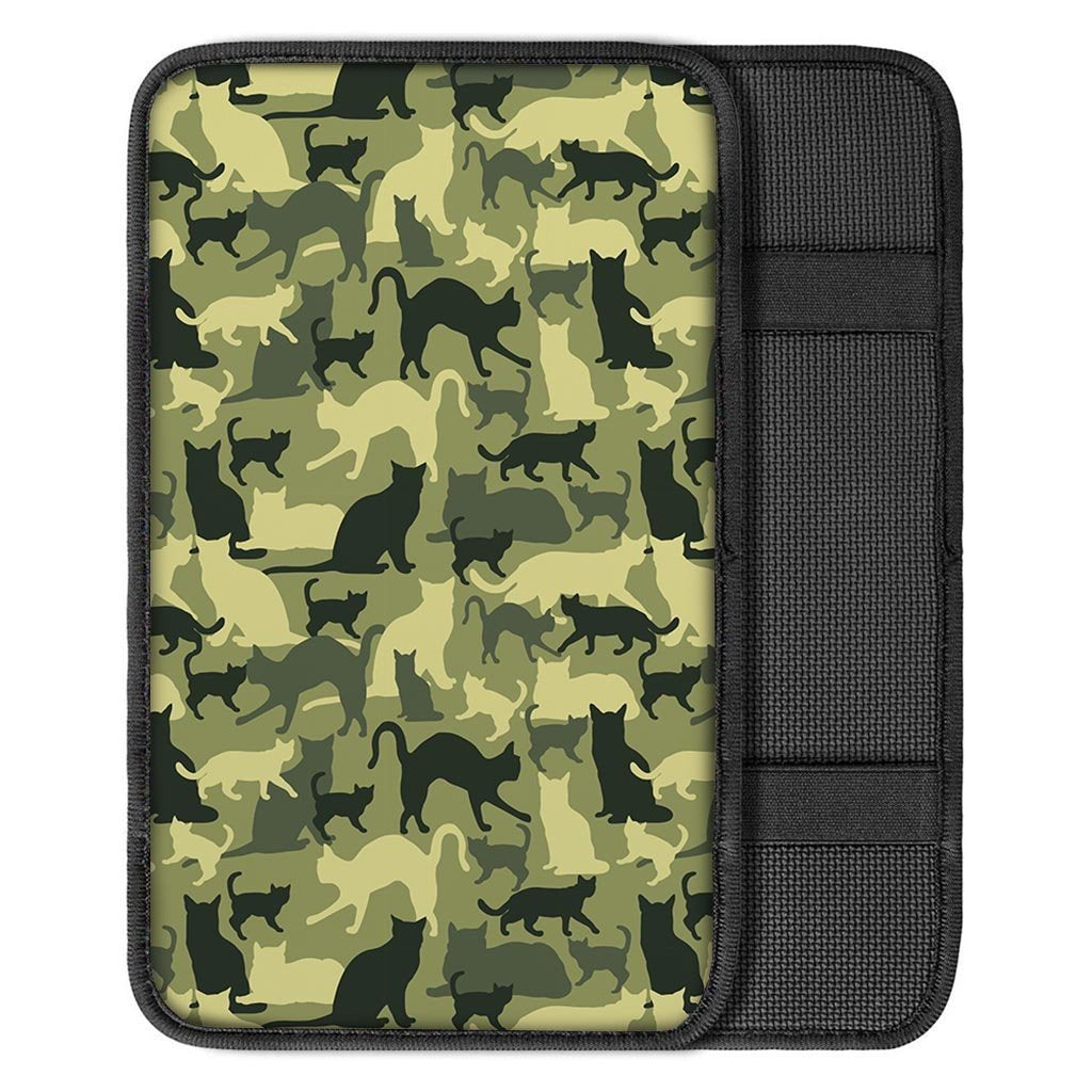 Cat Camouflage Print Car Console Cover-grizzshop