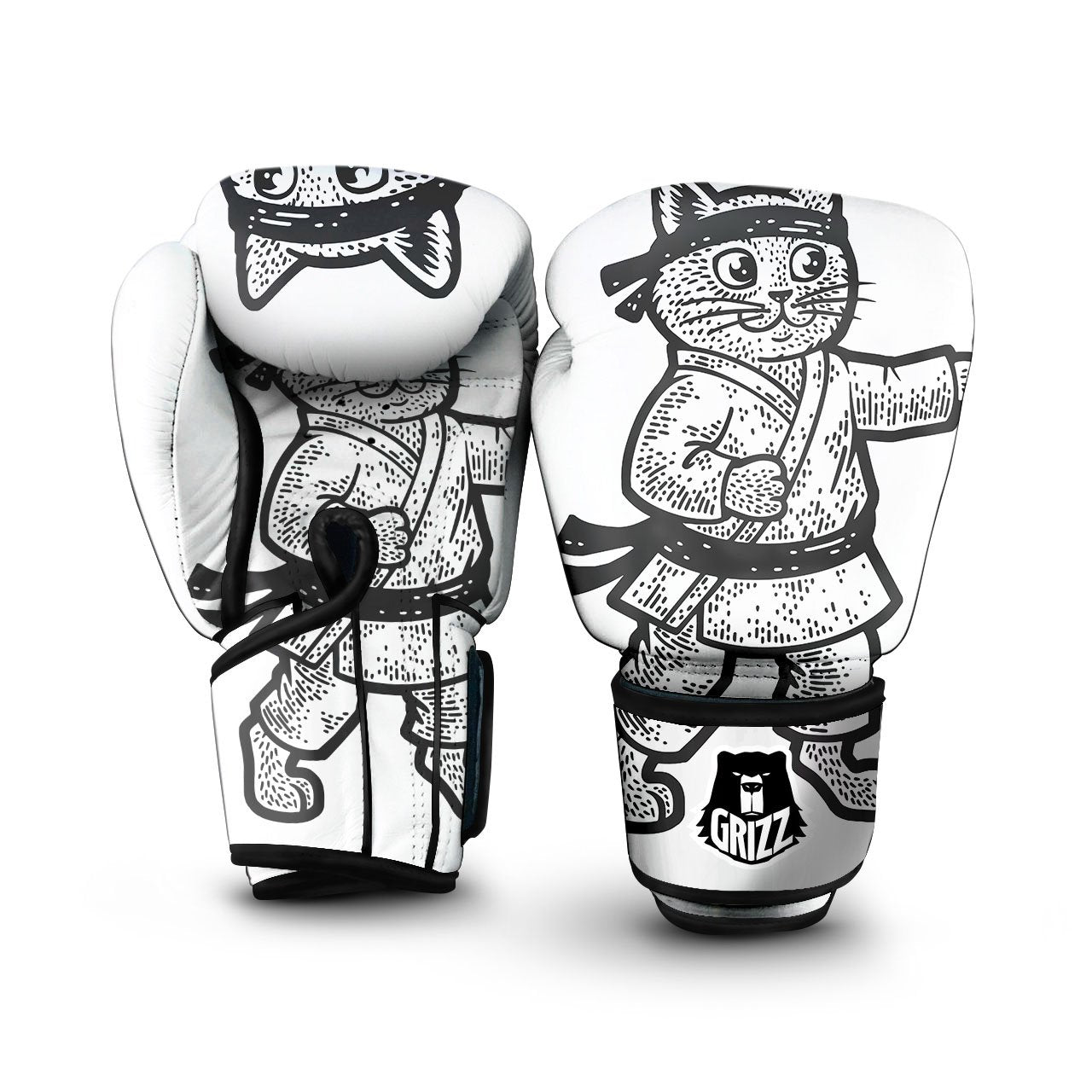 Doll Voodoo Print Boxing Gloves