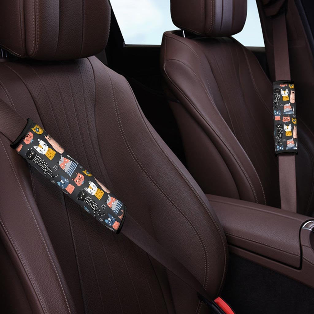 Cat Style Print Seat Belt Cover-grizzshop