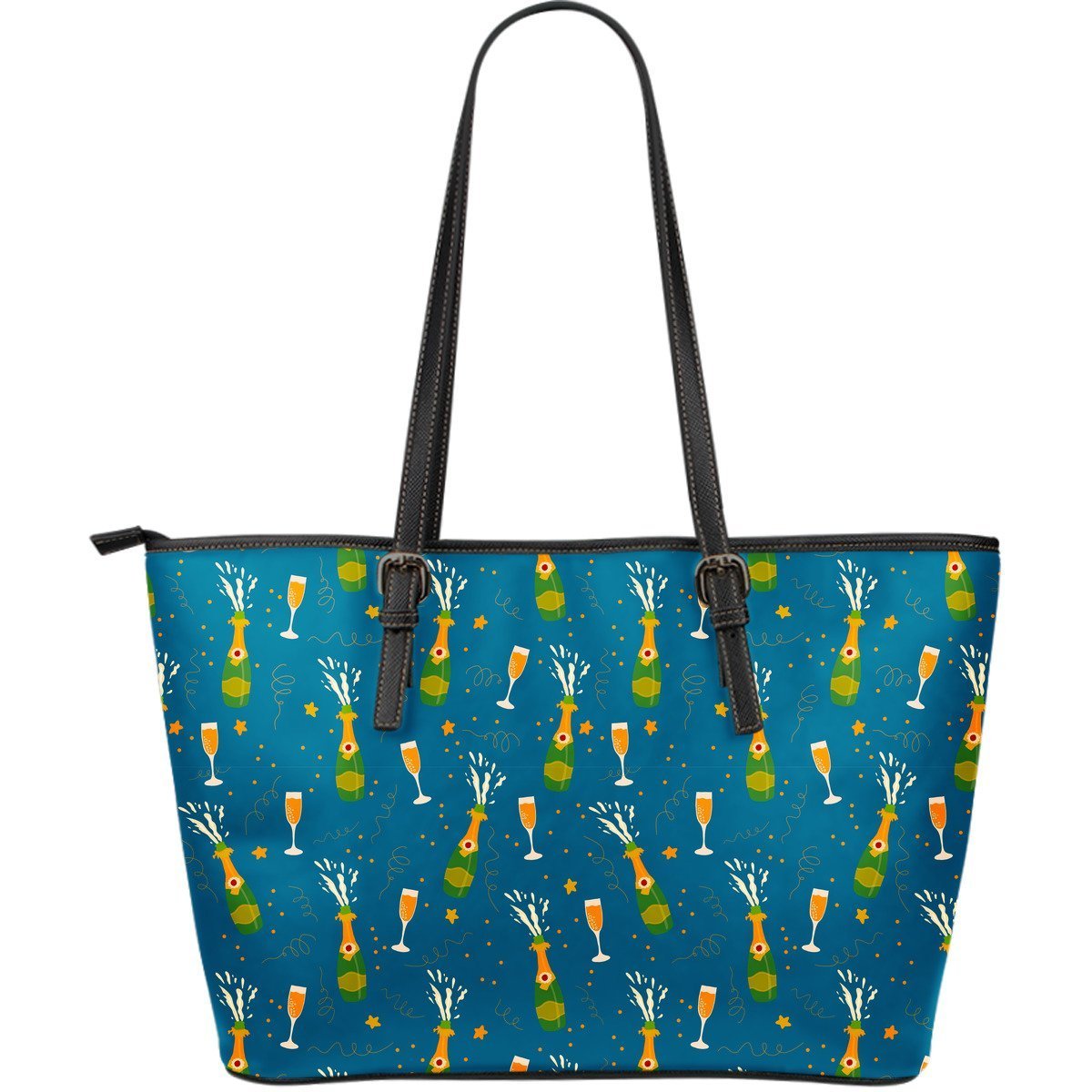 Sun Print Pattern Leather Tote Bag main image 1