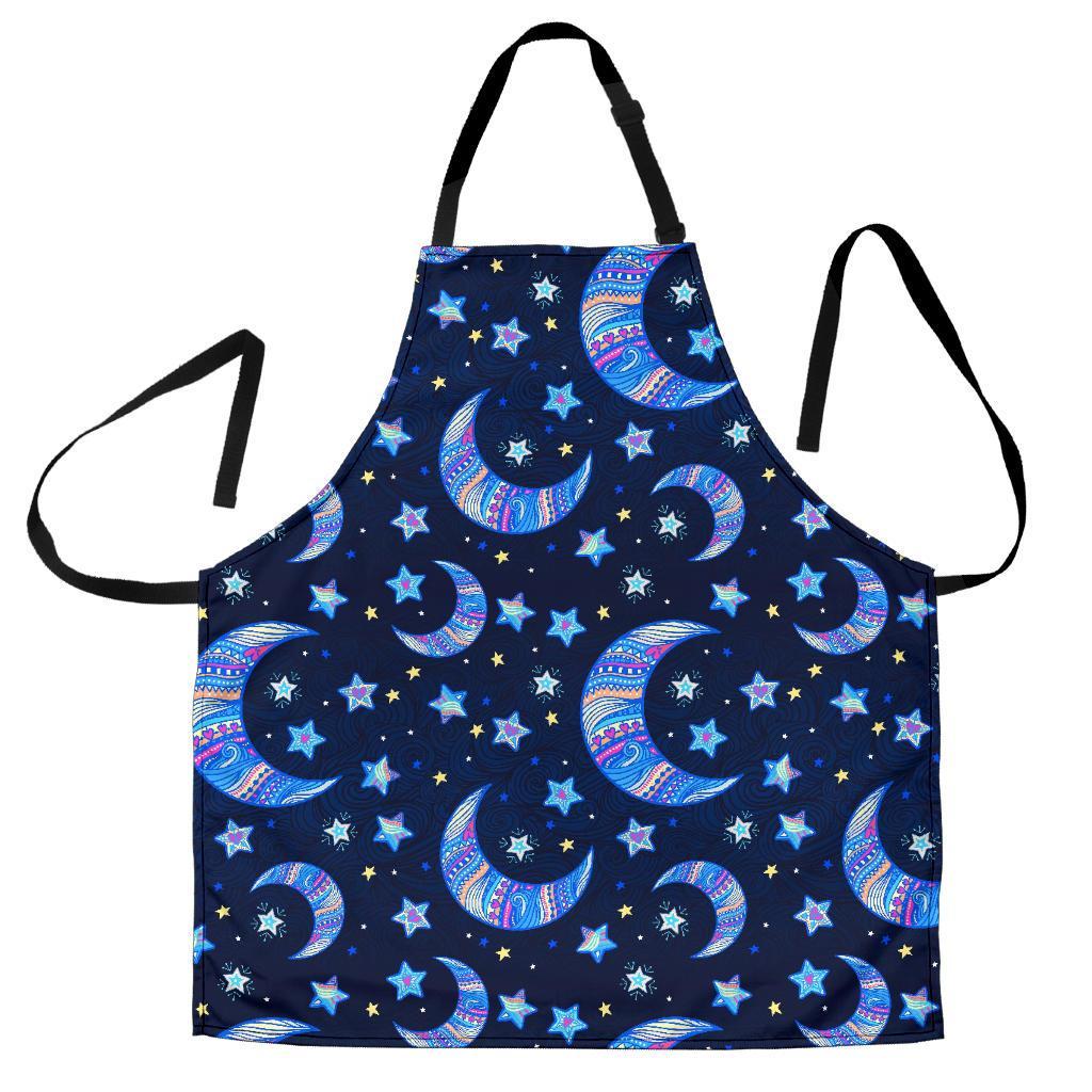 Celestial Pattern Print Men's Apron-grizzshop