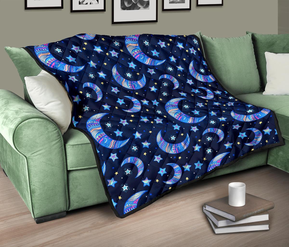 Celestial Pattern Print Quilt-grizzshop