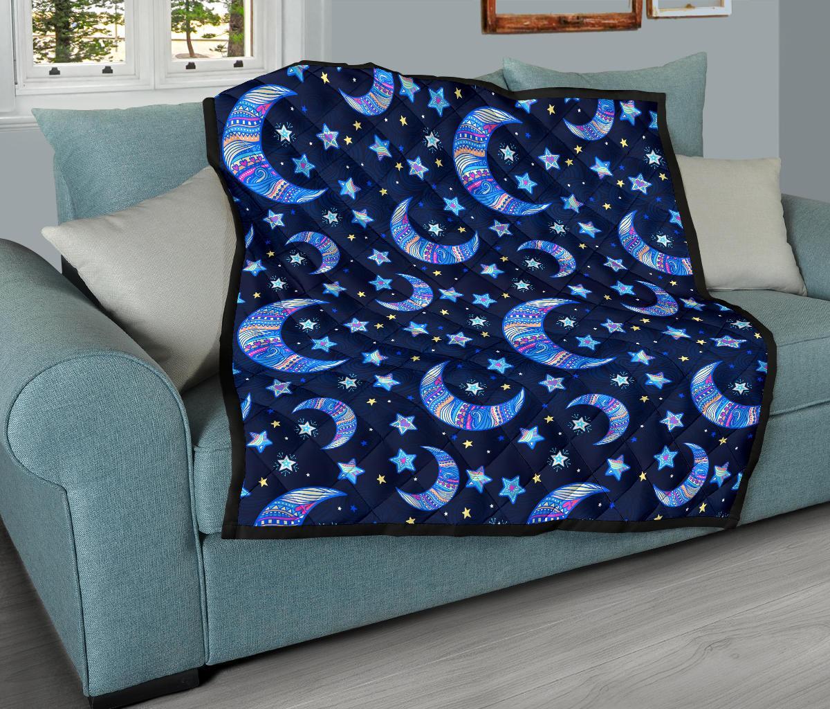 Celestial Pattern Print Quilt-grizzshop
