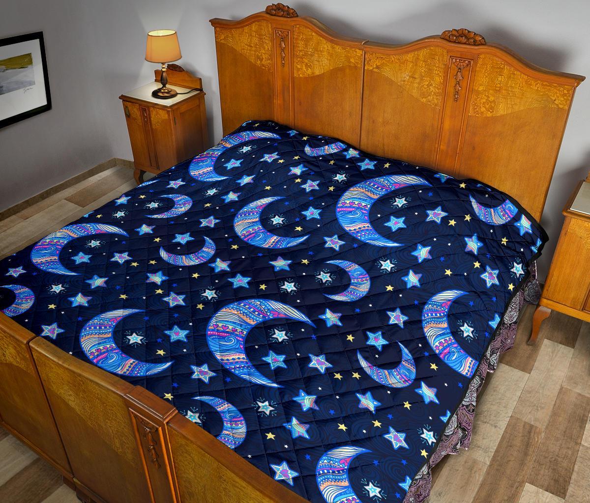 Celestial Pattern Print Quilt-grizzshop