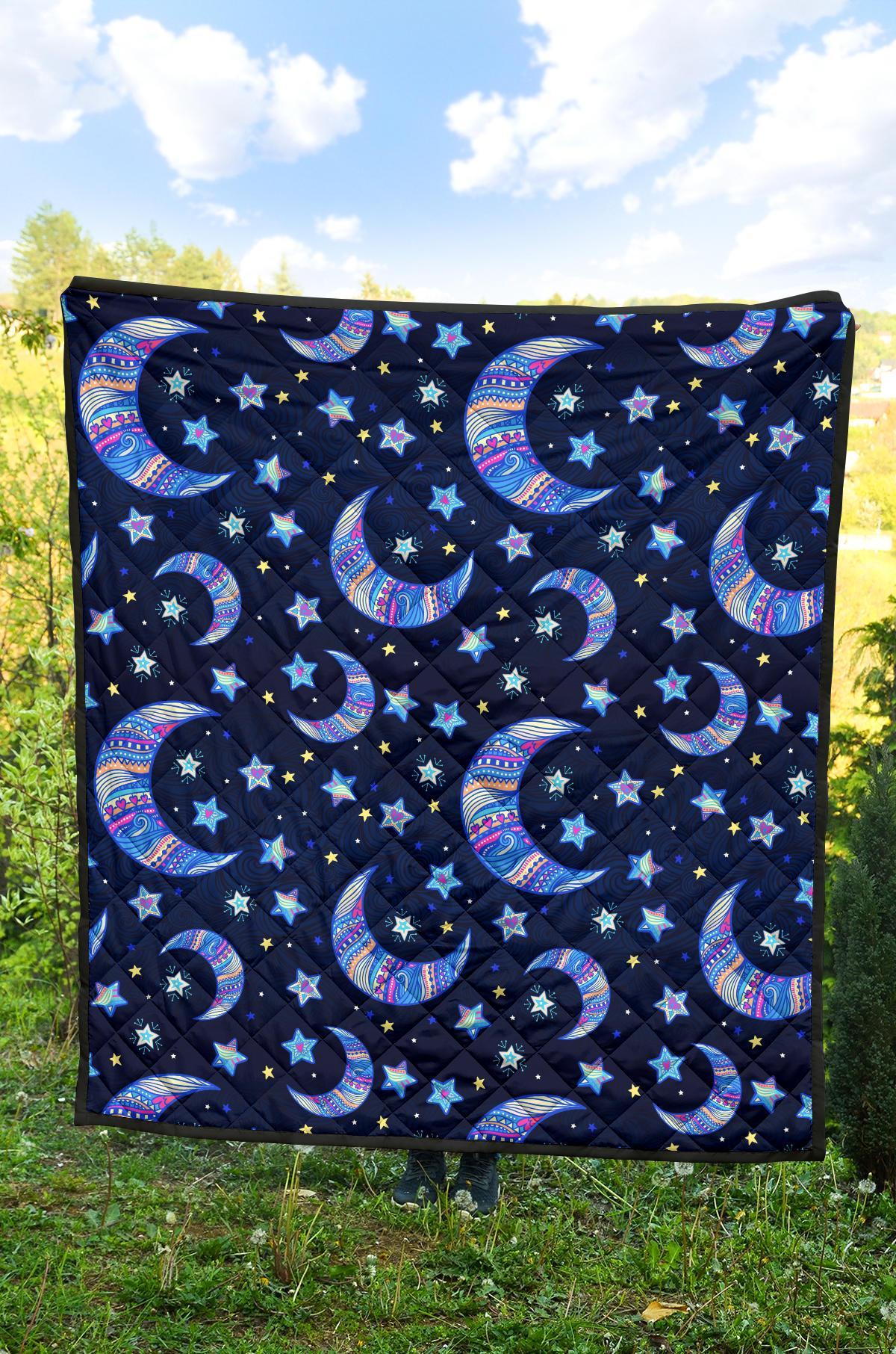 Celestial Pattern Print Quilt-grizzshop