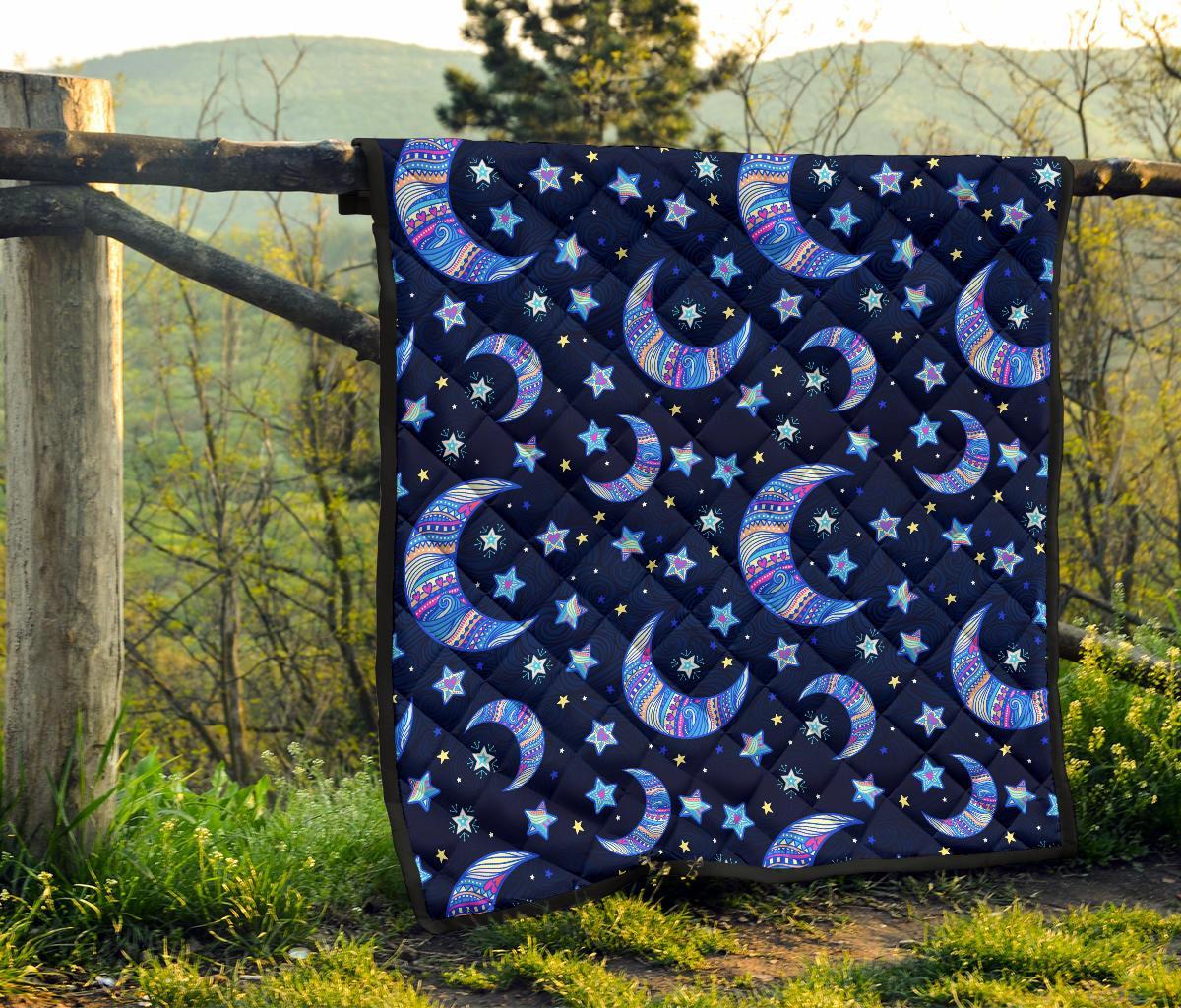 Celestial Pattern Print Quilt-grizzshop