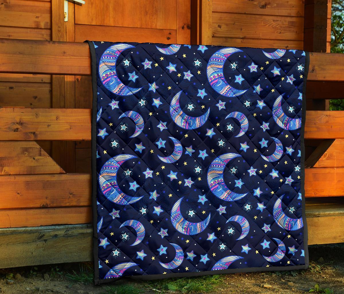 Celestial Pattern Print Quilt-grizzshop