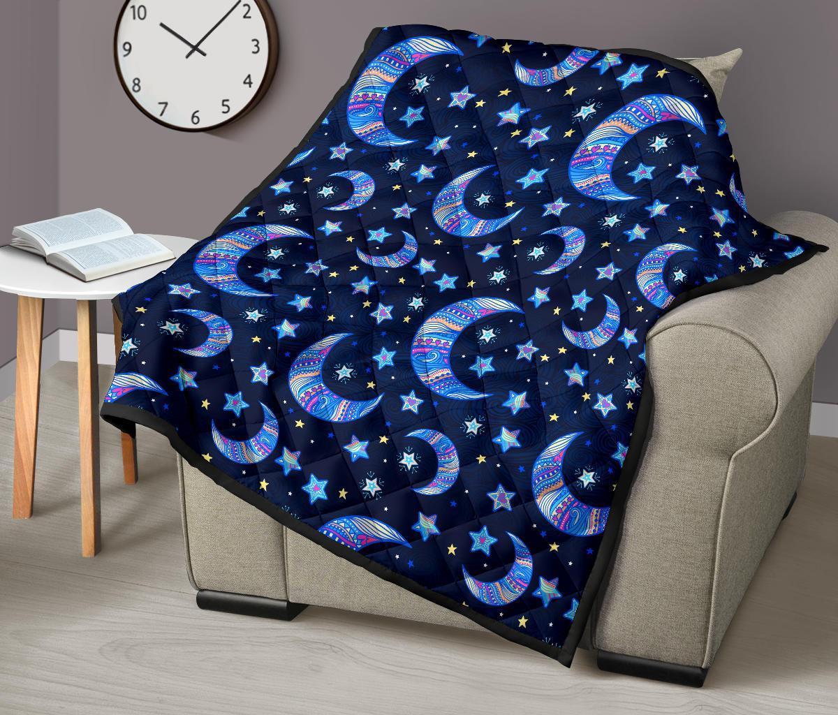Celestial Pattern Print Quilt-grizzshop