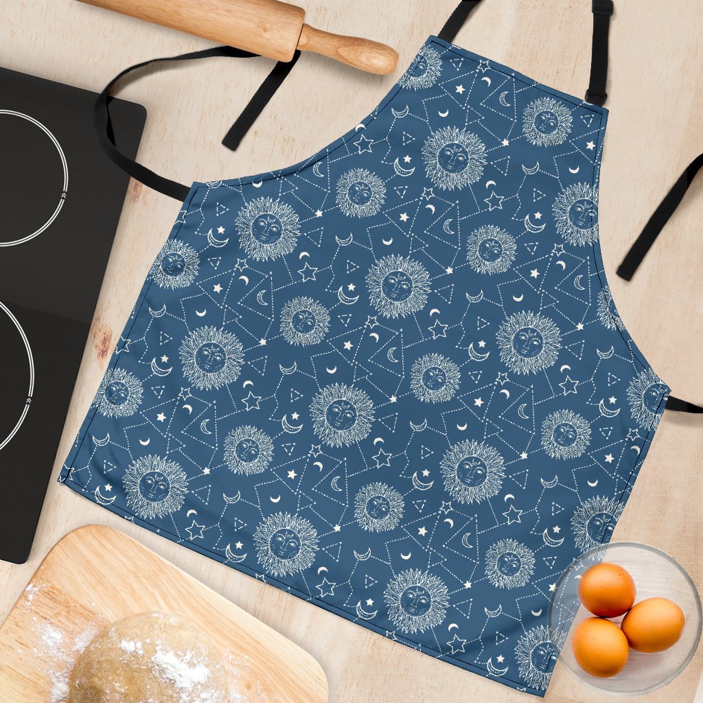 Celestial Print Pattern Women's Apron-grizzshop