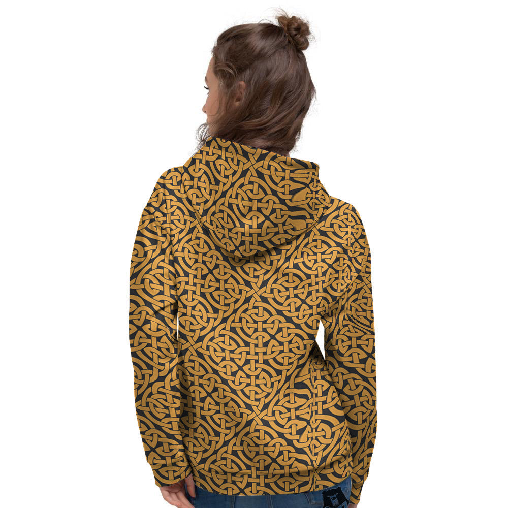 Celtic Knot Print Pattern Women's Hoodie-grizzshop