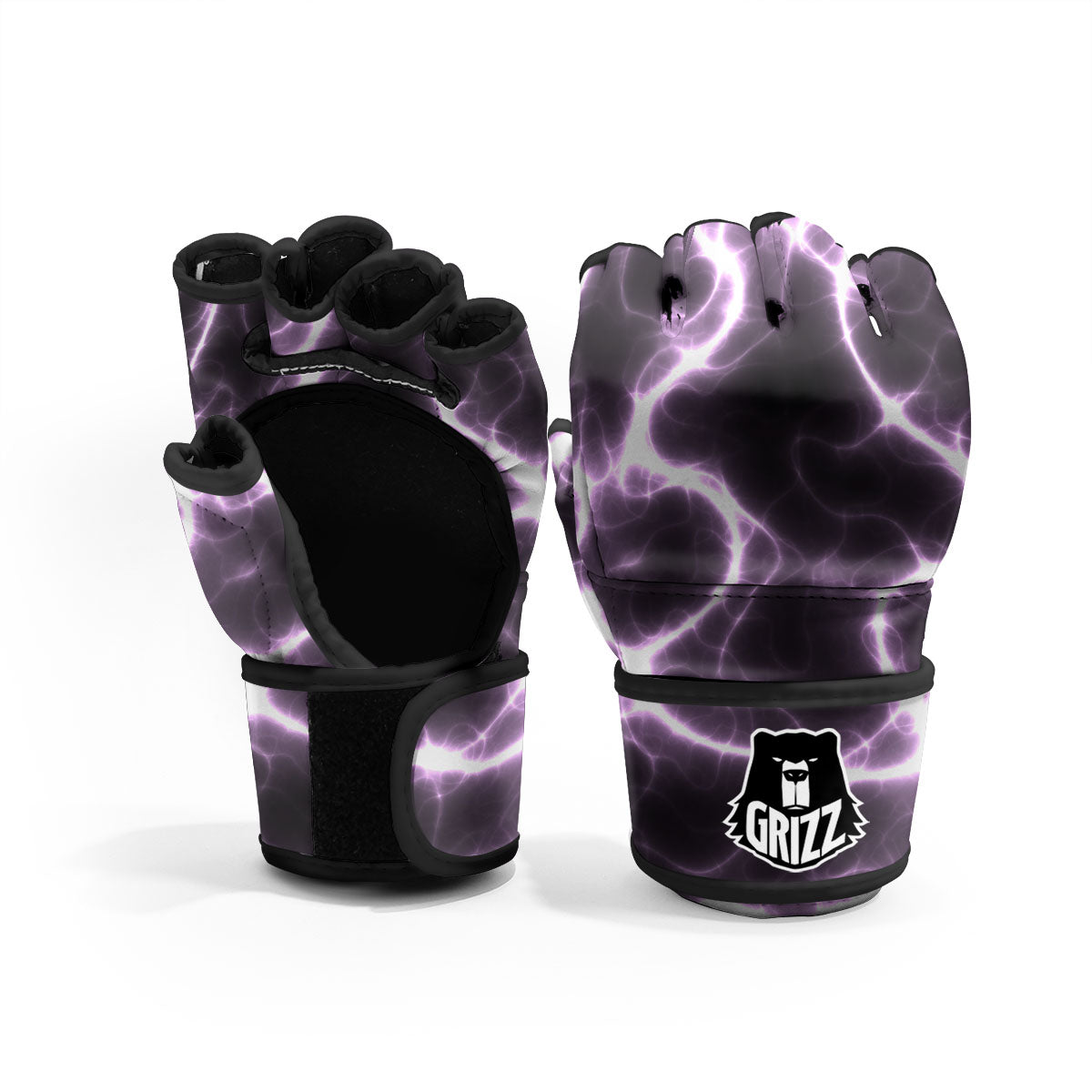 Chain Lightning Print MMA Gloves-grizzshop