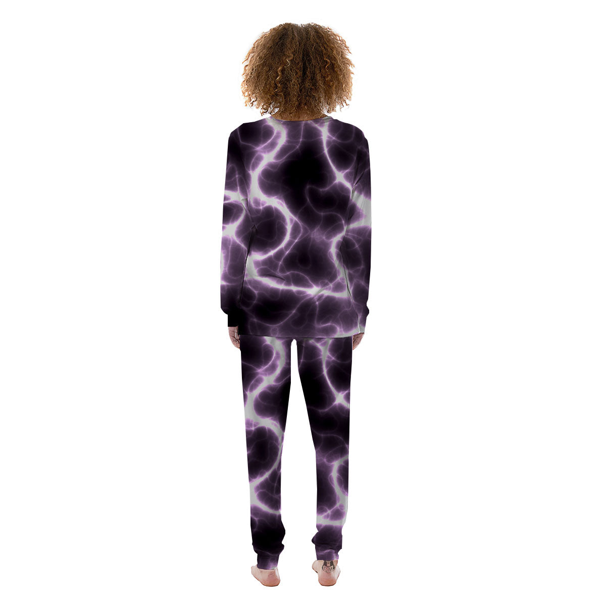 Chain Lightning Print Women's Pajamas-grizzshop