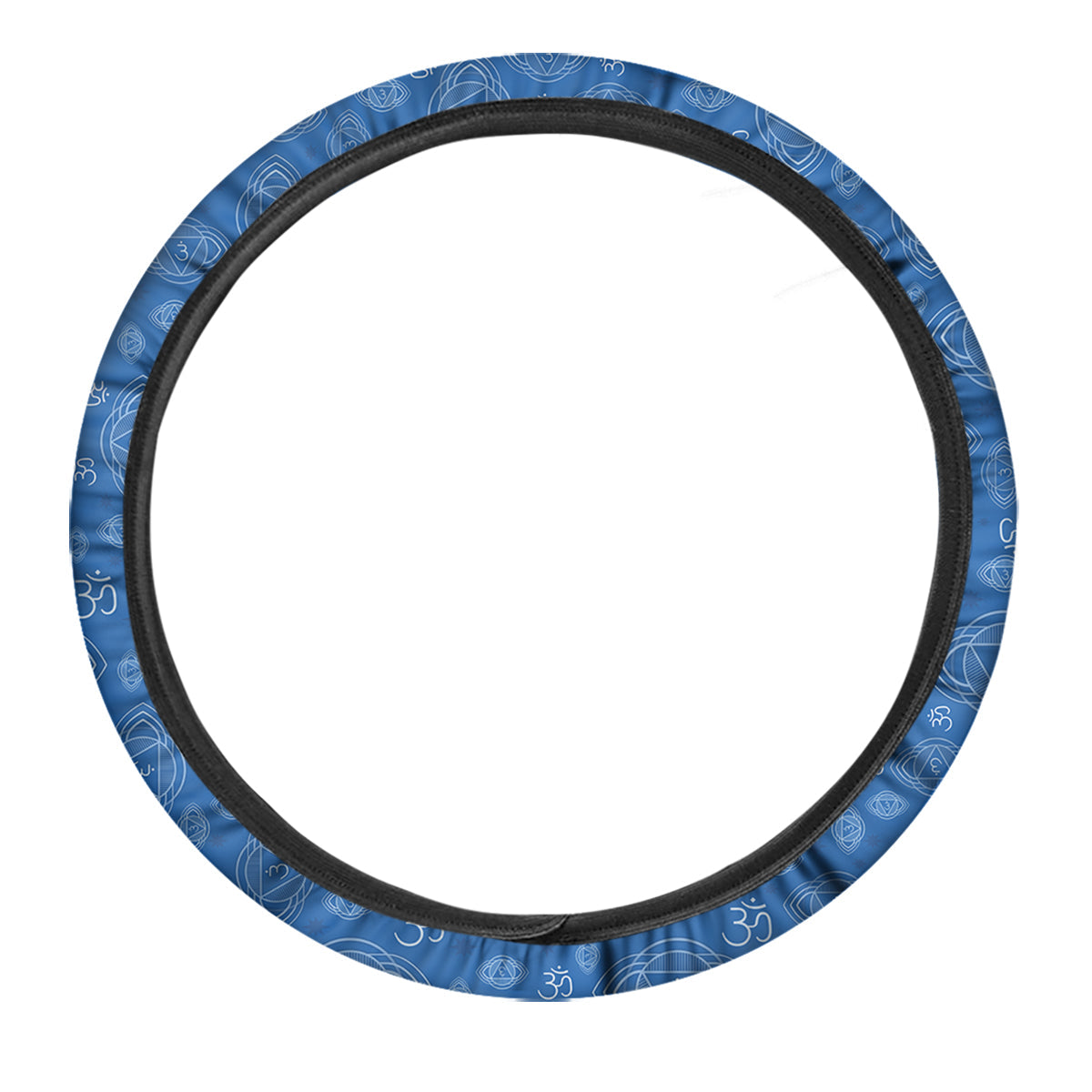 Chakra Ajna Print Pattern Car Steering Wheel Cover-grizzshop