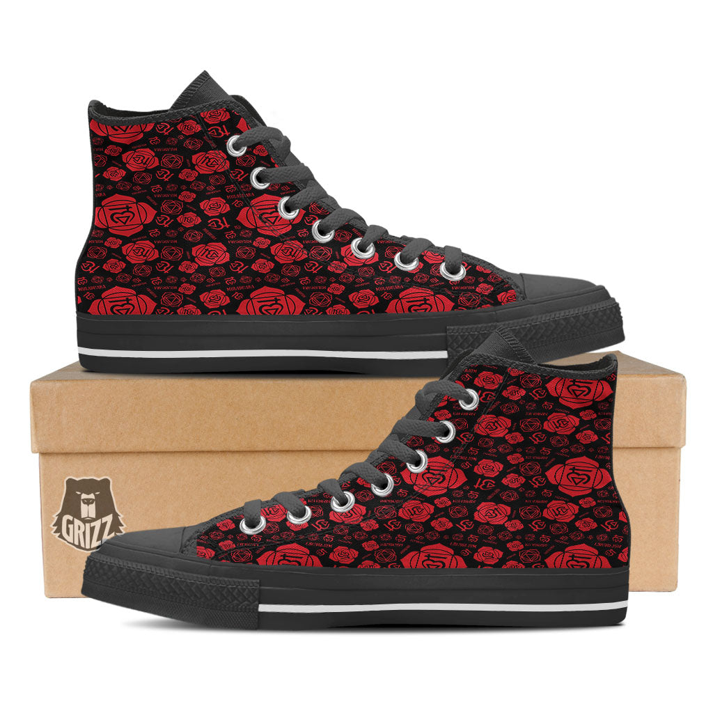 Chakra Muladhara Chakra Pattern High Top Shoes-grizzshop