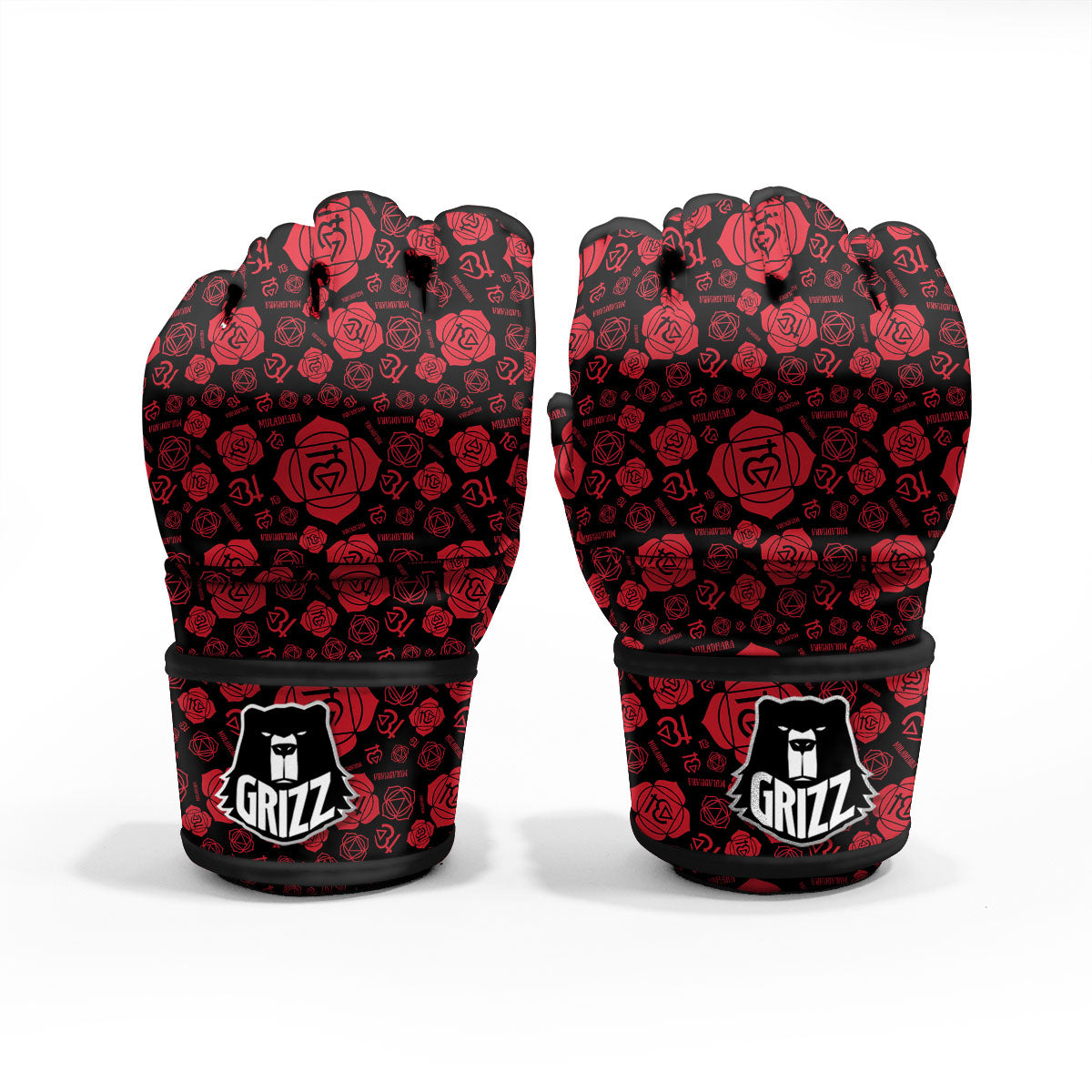 Chakra Muladhara Chakra Pattern MMA Gloves-grizzshop