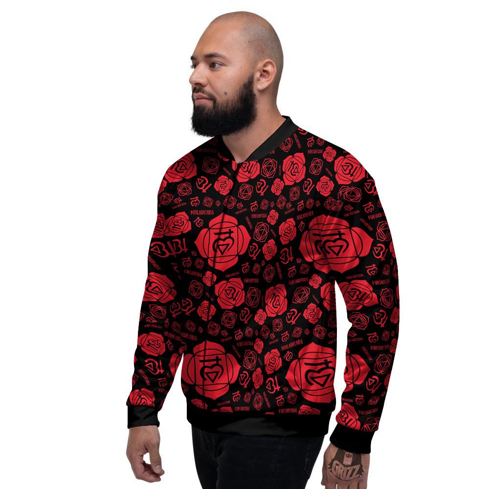 Chakra Muladhara Chakra Pattern Men's Bomber Jacket-grizzshop