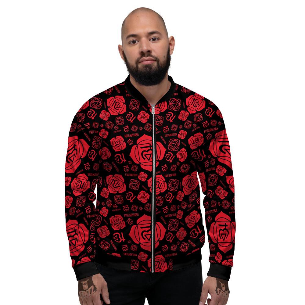Chakra Muladhara Chakra Pattern Men's Bomber Jacket-grizzshop
