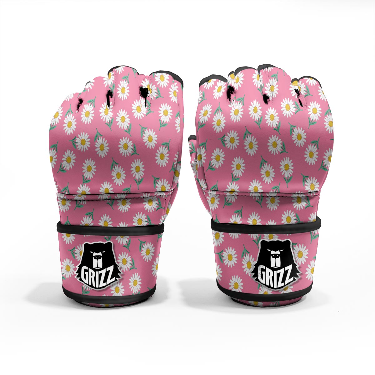 Chamomile Sunflower Print Pattern MMA Gloves-grizzshop