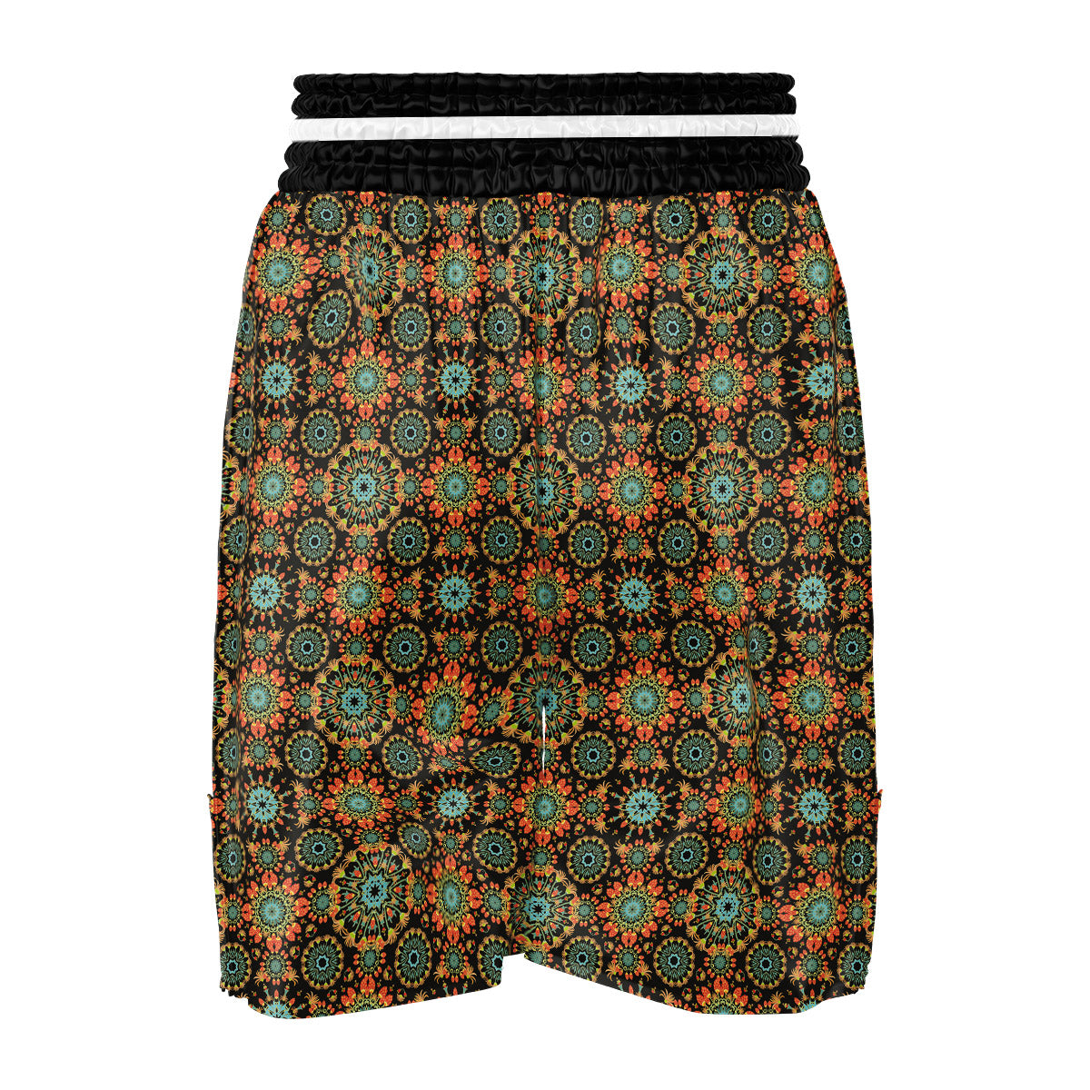 Chaotic Boho Print Pattern Boxing Shorts-grizzshop