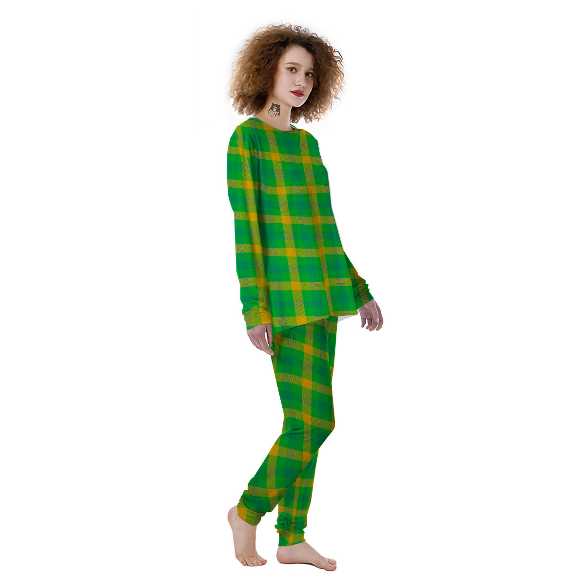 Check Irish Buffalo Print Pattern Women's Pajamas-grizzshop