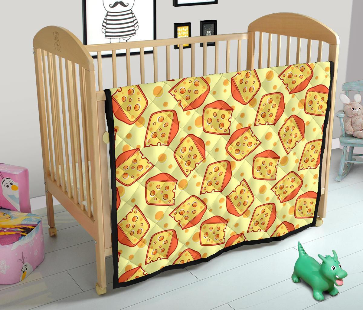 Cheese Print Pattern Quilt-grizzshop