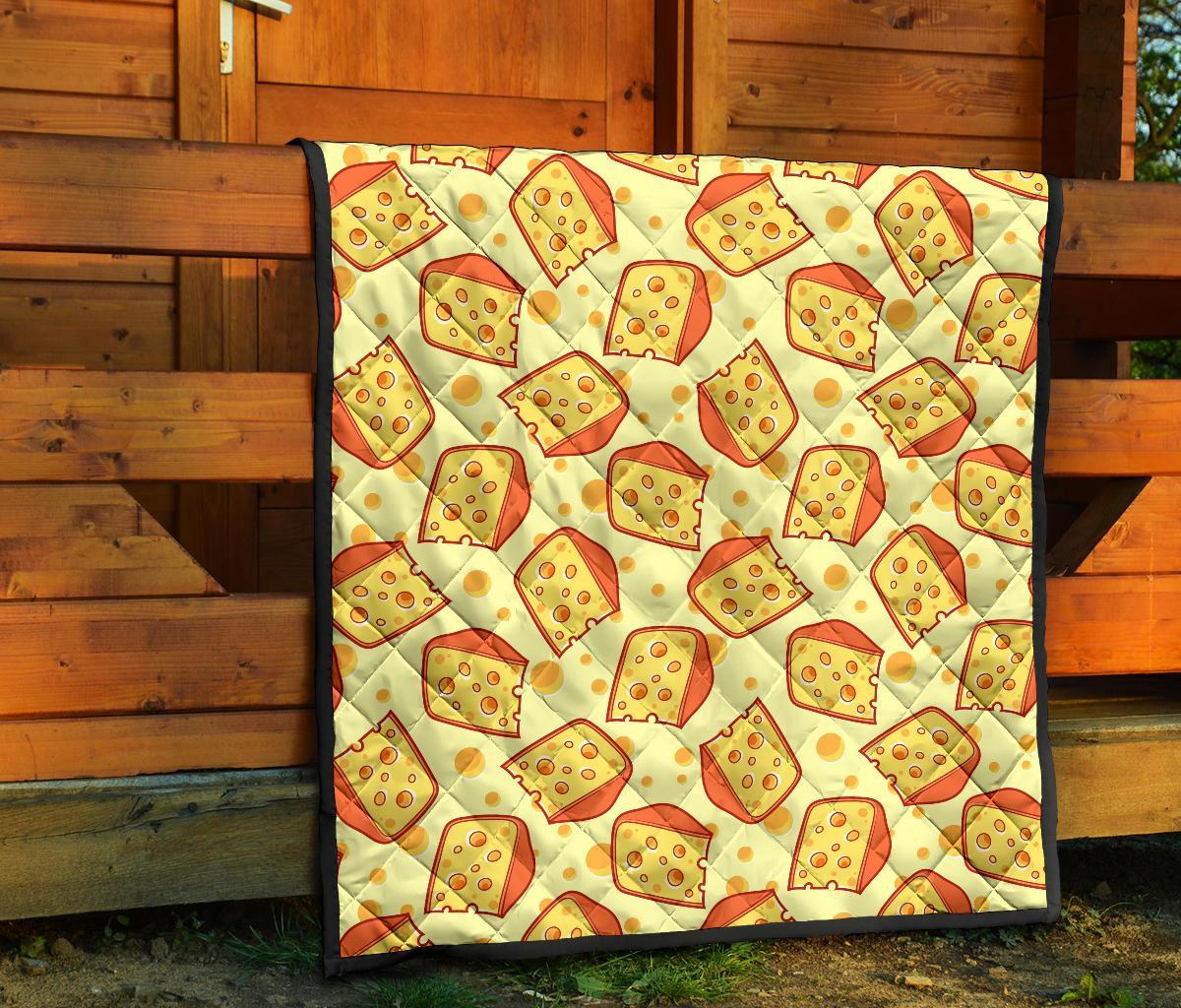 Cheese Print Pattern Quilt-grizzshop
