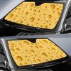 Cheese Surface Pattern Print Car Sun Shade-grizzshop