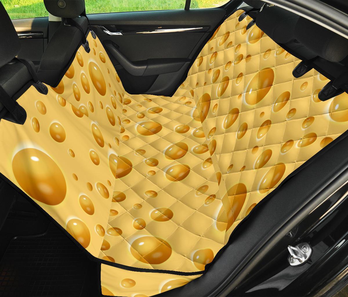 Cheese Surface Pattern Print Pet Car Seat Cover-grizzshop