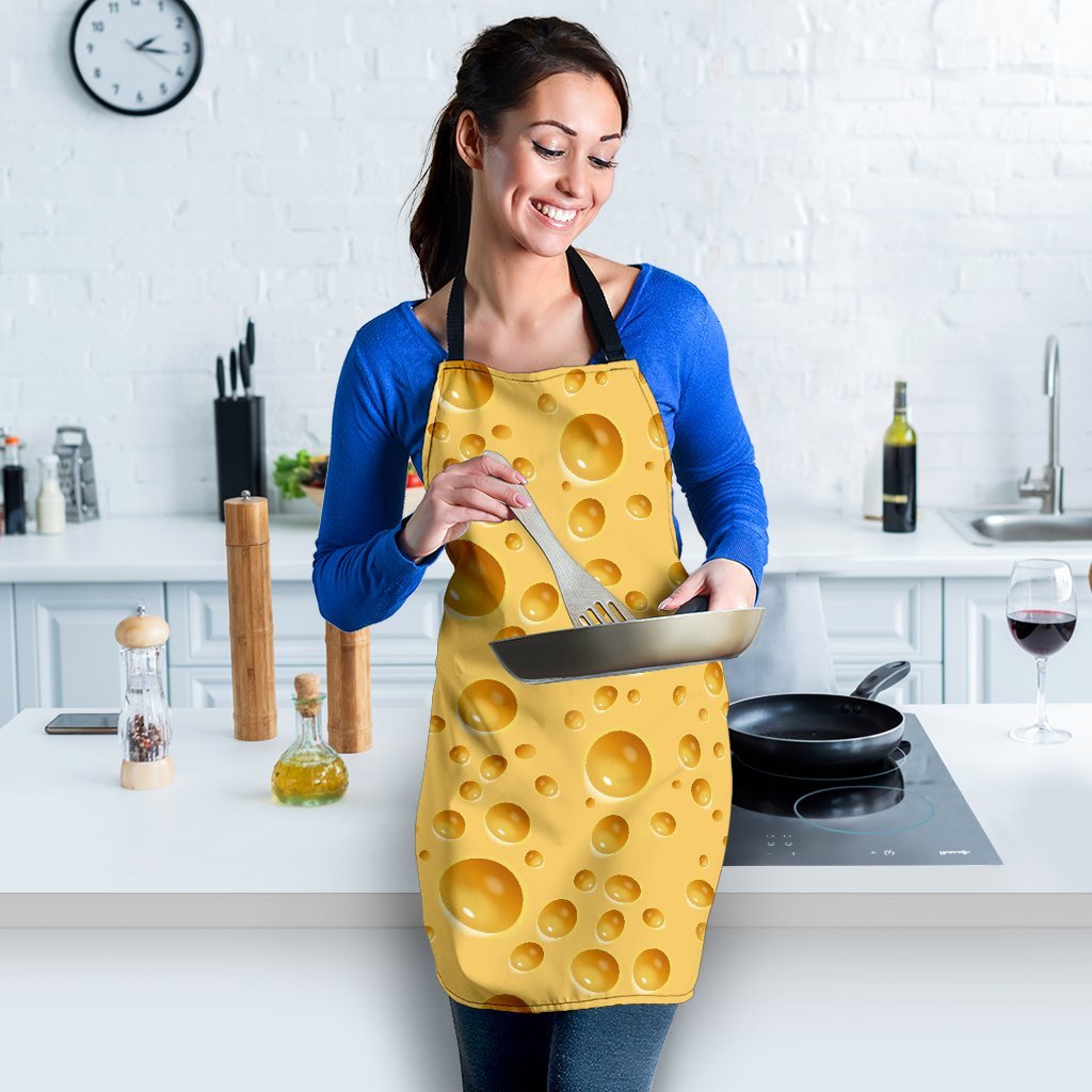 Cheese Surface Pattern Print Women's Apron-grizzshop