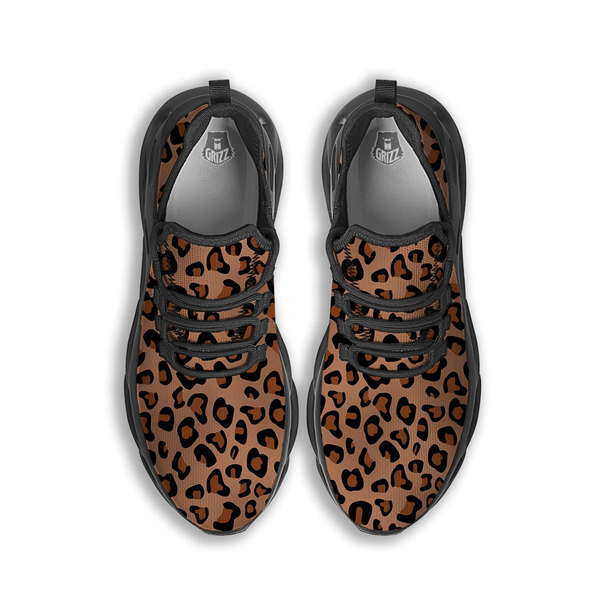 Cheetah Black Running Shoes-grizzshop