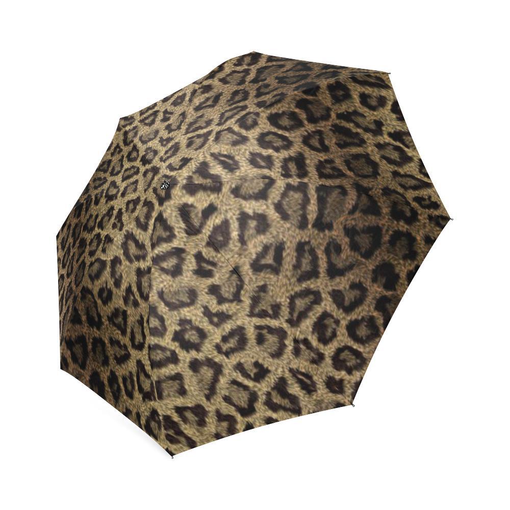 Cheetah Leopard Pattern Print Foldable Umbrella-grizzshop