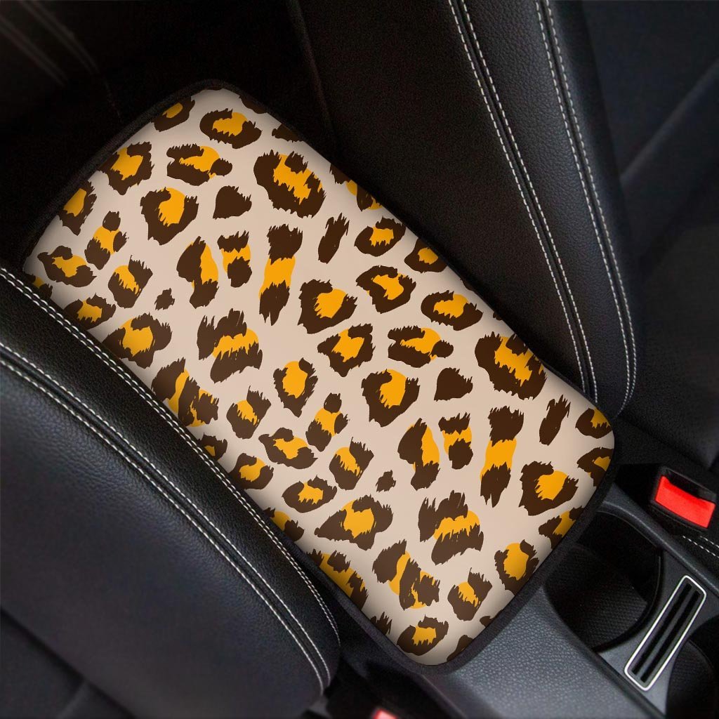 Cheetah Print Car Console Cover-grizzshop