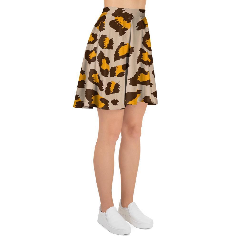 Cheetah Print Women's Skirt-grizzshop