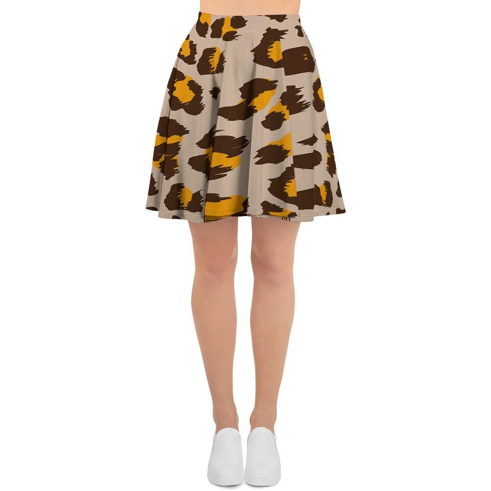 Cheetah Print Women's Skirt-grizzshop