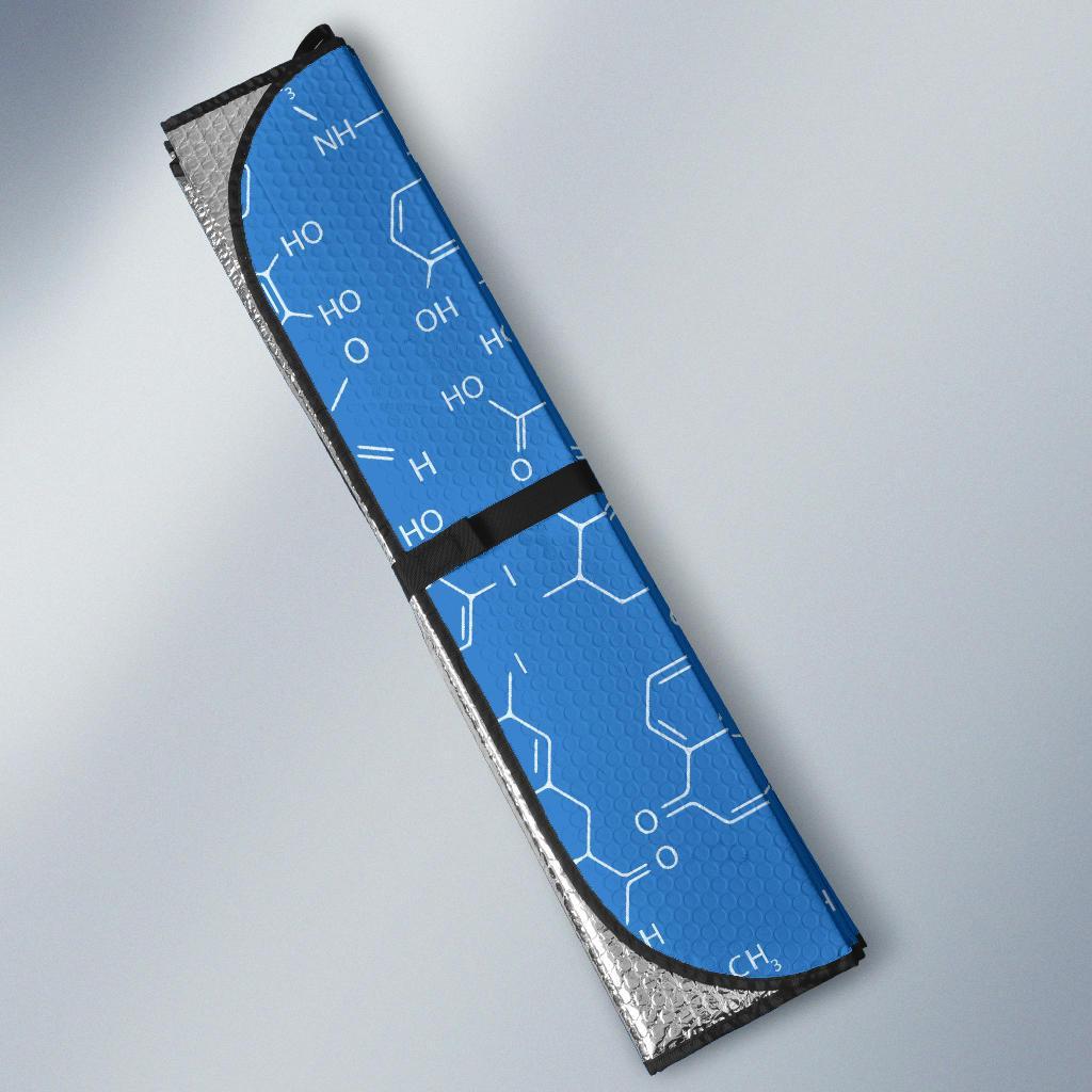 Chemistry Science Print Pattern Car Sun Shade-grizzshop