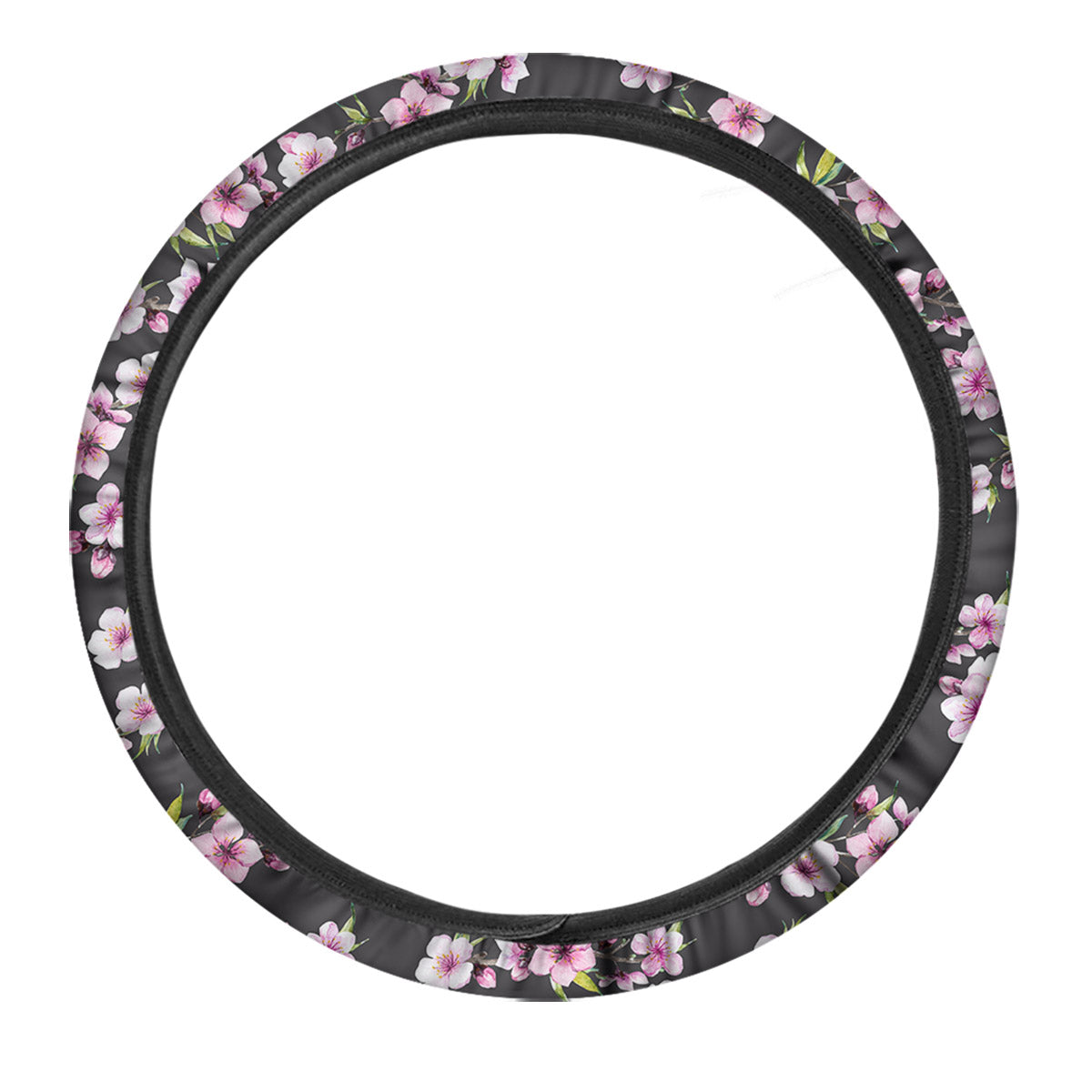 Cherry Blossom Chinese Print Pattern Car Steering Wheel Cover-grizzshop